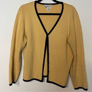 Pendleton Women's Yellow Cardigan Sweater Medium